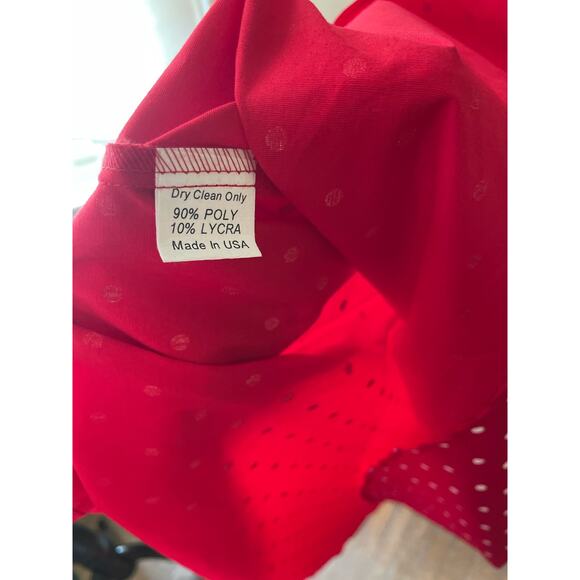 Stop Staring! Red & White Polka Dot Retro Style Dress Size Small - Picture 11 of 11